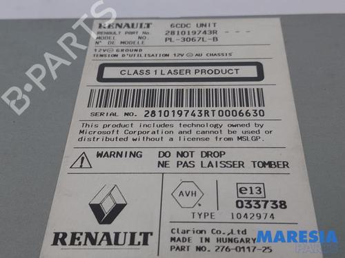Radio RENAULT SCÉNIC III (JZ0/1_) 2.0 16V (JZ0G, JZ0P, JZ1E, JZ1P) | BP31491165E6