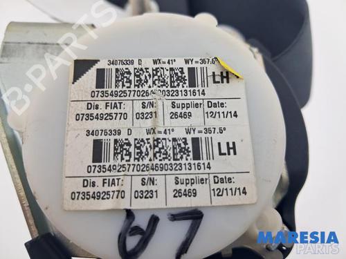 Rear left seatbelt FIAT 500 (312_) 0.9 (312AXN1A) | BP33716719I29 - Image 3