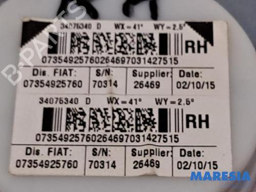 Rear right seatbelt FIAT 500 (312_) 0.9 (312AXN1A) | BP31487291I28