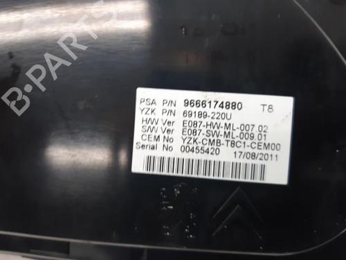 Instrument cluster PEUGEOT 3008 I MPV (0U_) 1.6 VTi | BP31505137C47