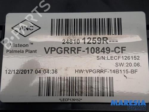 Instrument cluster RENAULT CLIO IV (BH_) 0.9 TCe 90 (BHNF, BHMA, BHMH, BHJK, BHJR) | BP31470534C47