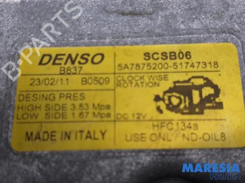 AC compressor FIAT 500 (312_) 0.9 (312AXG1A, 312.AXG11) | BP31433919M34