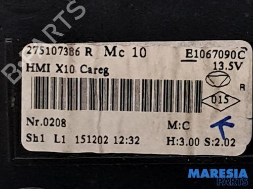 Climate control RENAULT ZOE Hatchback Van (BFM_) Electric (BFME) | BP31461253I5