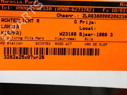 Used Right taillight LANCIA KAPPA SW (838_) 3.0 24V (838BD11A) (204 hp) 31524123