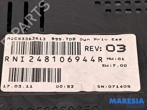 Instrument cluster RENAULT MEGANE CC (EZ0/1_) 1.4 TCe (EZ0F, EZ1V) | BP31458735C47 - Image 6