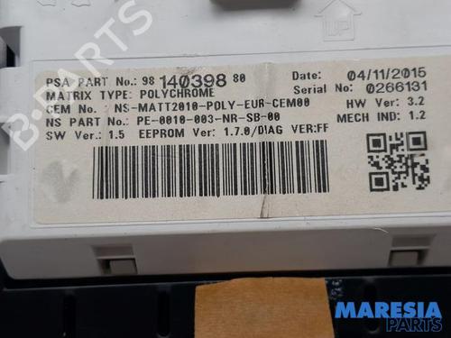 Instrument cluster DS DS 4 / DS 4 CROSSBACK (NX_) 1.6 BlueHDi 120 | BP31414218C47 