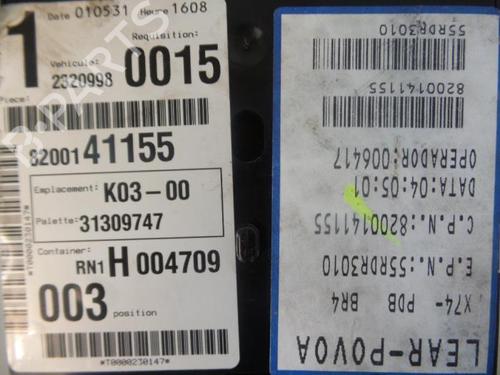 Engine control unit (ECU) RENAULT LAGUNA II Grandtour (KG0/1_) 1.6 16V (KG0A, KG0L) | BP31398985M57 