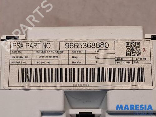 Instrument cluster CITROËN C5 III Break (RW_) 2.0 i 16V (RWRFJC, RWRFJF) | BP31471427C47 