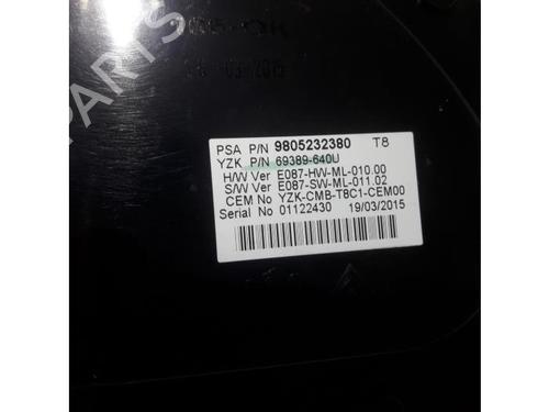 Instrument cluster PEUGEOT 5008 (0U_, 0E_) 1.6 BlueHDi 120 | BP31477726C47