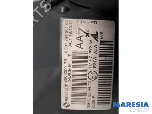 Left headlight RENAULT MEGANE III Hatchback (BZ0/1_, B3_) 1.4 TCe (BZ0F, BZ1V) | BP31387417C28 