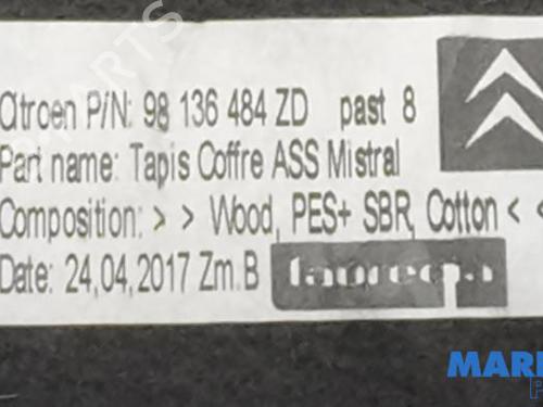 Bagagerumsgulv CITROËN C3 III (SX) 1.2 THP 110 (SXHNPS, SXHNZT, SXHNZ6) | BP33803137I33  - Image 5