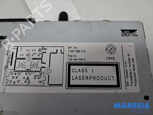 Radio FIAT 500 (312_) 1.2 (312AXA1A) | BP31416702E6