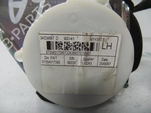 Rear left seatbelt FIAT 500 (312_) 1.4 (312AXC1B, 312CXC1B) | BP31470292I29