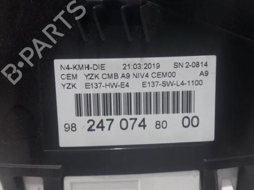 Instrument cluster PEUGEOT 2008 I (CU_) 1.5 BlueHDI 100 | BP31450377C47 