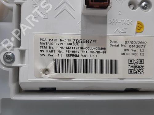 Instrument cluster PEUGEOT 208 I (CA_, CC_) 1.6 VTi | BP31423175C47 