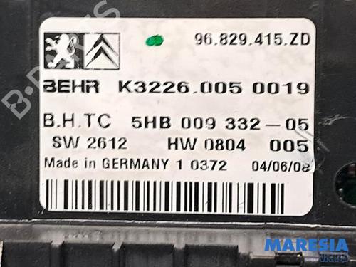 Climate control CITROËN C5 III Break (RW_) 2.0 i 16V (RWRFJC, RWRFJF) | BP31470582I5