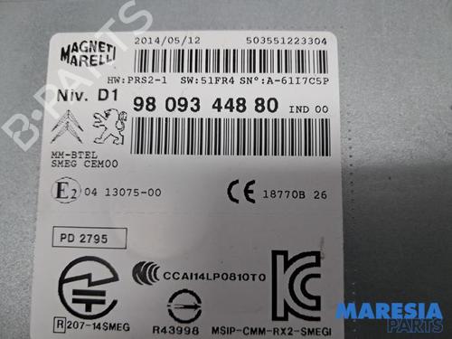 Radio CITROËN C4 Picasso II 1.6 THP 155 | BP31484807E6 