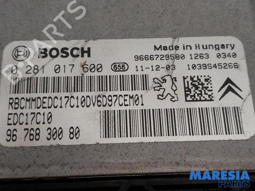 Engine control unit (ECU) CITROËN DS3 (SA_) 1.6 HDi 90 | BP31390054M57 