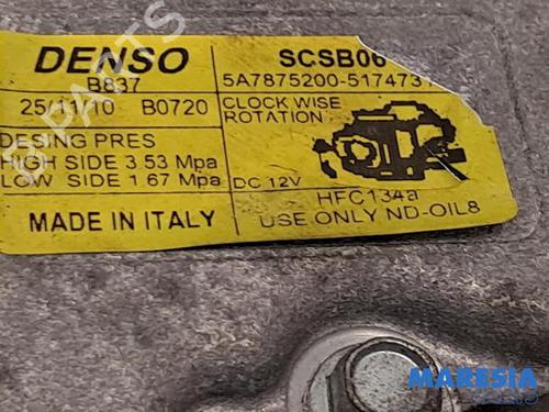 AC compressor FIAT 500 (312_) 0.9 (312AXG1A, 312.AXG11) | BP31490743M34