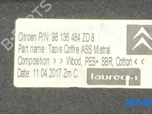 Bagagerumsgulv CITROËN C3 III (SX) 1.2 THP 110 (SXHNPS, SXHNZT, SXHNZ6) | BP36093280I33 - Image 5