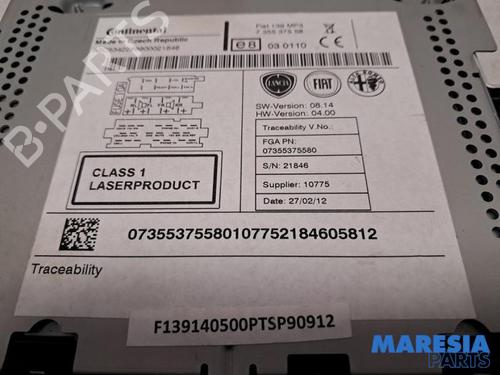 Radio FIAT PANDA (312_, 319_) 0.9 (312PXG1A) | BP31467744E6