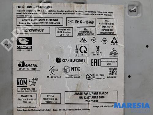 Radio PEUGEOT 2008 I (CU_) 1.2 THP 110 / PureTech 110 | BP32099642E6 - Image 4