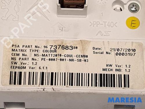 Quadrante CITROËN C4 II (NC_) 1.6 VTi 120 (NC5FS0, NC5FS9) | BP31393842C47 