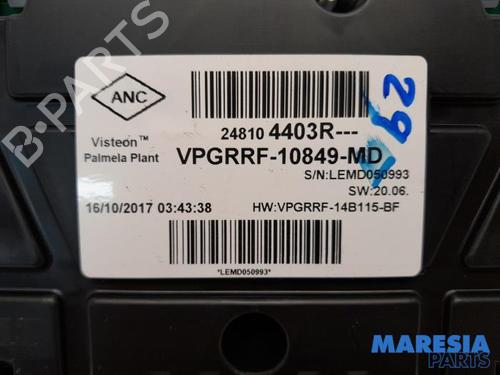 Instrument cluster RENAULT CAPTUR I (J5_, H5_) 1.2 TCe 120 | BP31405709C47 