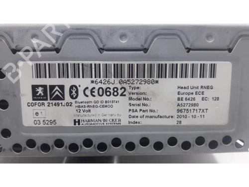 Radio PEUGEOT 5008 (0U_, 0E_) 1.6 16V | BP31399381E6 