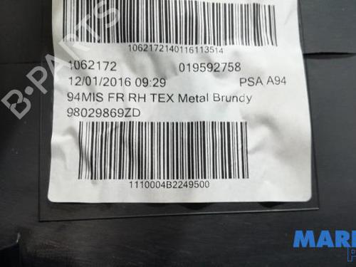 Front right panel PEUGEOT 2008 I (CU_) 1.2 VTi | BP31468737C59  - Image 6