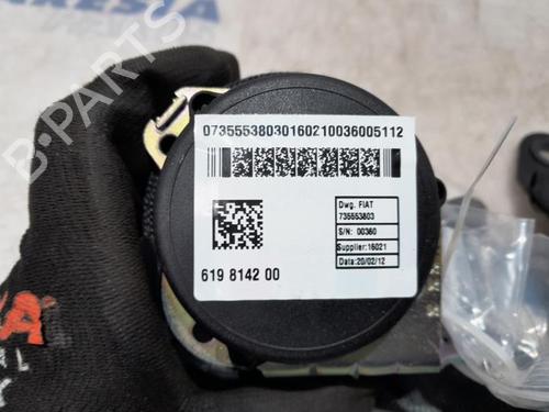 Rear left seatbelt FIAT PANDA (312_, 319_) 0.9 (312PXG1A) | BP31464556I29