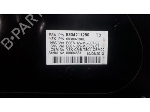 Instrument cluster PEUGEOT 5008 (0U_, 0E_) 1.6 16V | BP31402083C47