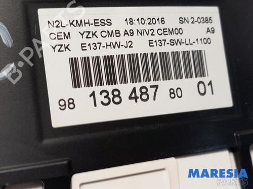 Instrument cluster PEUGEOT 2008 I (CU_) 1.2 THP 110 / PureTech 110 | BP31389670C47