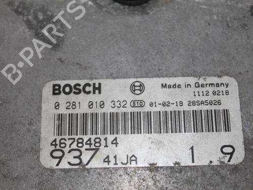Used Engine control unit (ECU) ALFA ROMEO 147 (937_) 1.9 JTD (937.AXD1A, 937.BXD1A, 937.AXV1A, 937.BXB1A,... (115 hp) 31386803