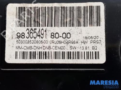 Instrument cluster PEUGEOT 5008 II (MC_, MJ_, MR_, M4_) 1.2 THP (MRHNYH, MRHNYW, MRHNSJ, MRHNSU, MRHNSM) | BP31481580C47