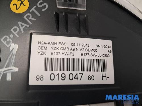 Instrument cluster PEUGEOT 208 I (CA_, CC_) 1.0 VTi | BP31415158C47