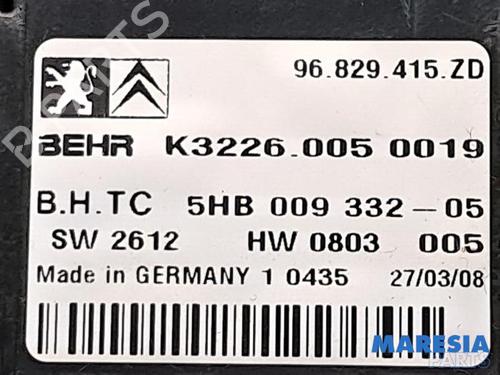 Climate control CITROËN C5 III (RD_) 2.0 16V (RDRFJC, RDRFJF) | BP31429438I5