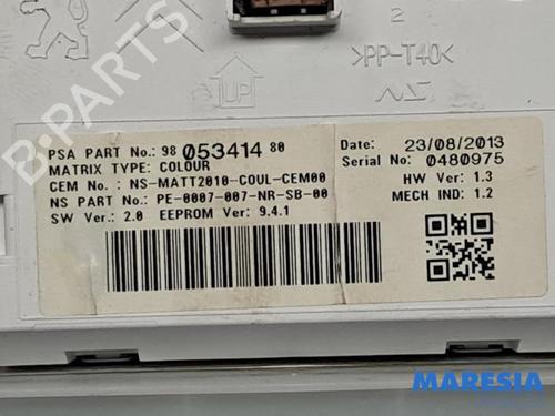 Instrument cluster PEUGEOT 2008 I (CU_) 1.6 VTi | BP31416508C47  - Image 5