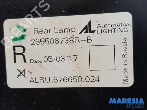 Right taillight RENAULT CAPTUR I (J5_, H5_) 0.9 TCe 90 | BP31427967C35 