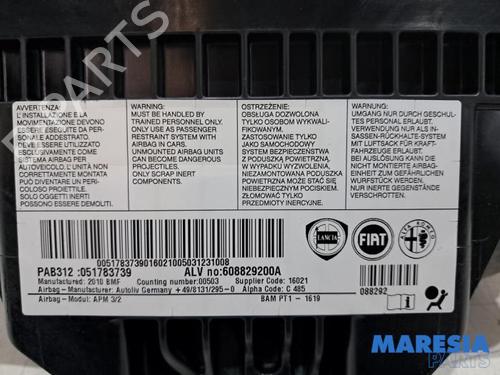 Driver airbag FIAT 500 C (312_) 1.4 (312CXC1B, 312AXC1B) | BP31672861C9 