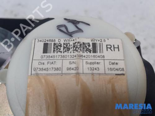 Rear right seatbelt FIAT 500 (312_) 1.2 (312AXA1A) | BP31531166I28