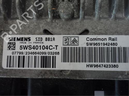 Engine control unit (ECU) PEUGEOT 307 SW (3H) 2.0 HDI 90 | BP31486727M57 - Image 3