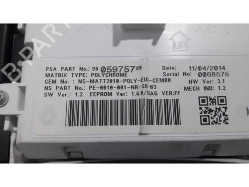 Instrument cluster PEUGEOT 508 I (8D_) 1.6 HDi | BP31400567C47 