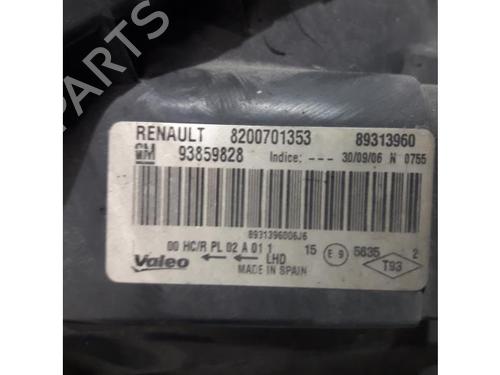 Right headlight RENAULT TRAFIC II Van (FL) 2.0 dCi 90 (FL0H, FL00, FL01, FL0M, FL0P, FL0S) | BP31406974C29