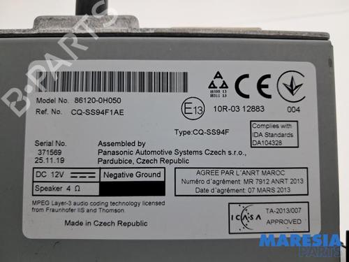 Radio PEUGEOT 108 1.0 VTi 72 | BP34039632E6  - Image 5