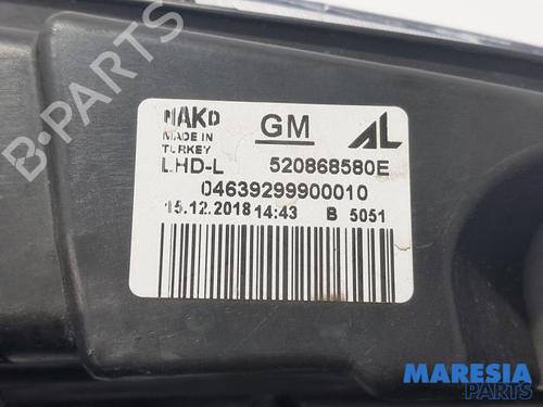 Left headlight OPEL COMBO Box Body/MPV (X12) 1.3 CDTI (B05) | BP31387405C28