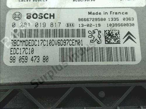 Engine control unit (ECU) PEUGEOT PARTNER Box Body/MPV 1.6 HDi | BP34615990M57 - Image 3