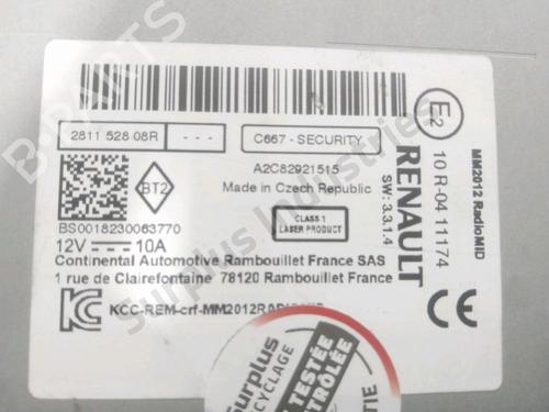 Radio RENAULT KANGOO Express (FW0/1_) 1.5 dCi 90 (FW0G, FW05, FW08, FW11) | BP33262228E6 - Image 6