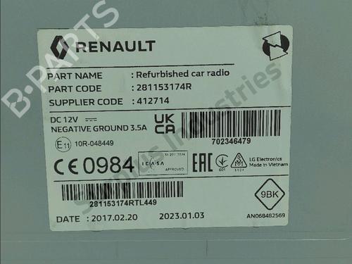 Radio RENAULT TRAFIC III Van (FG_) 1.6 dCi 115 (FGMD) | BP37087263E6 - Image 5