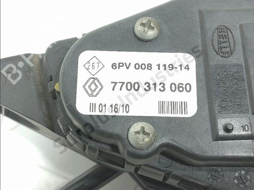 Pedal RENAULT TRAFIC II Bus (JL) 2.0 dCi 90 (JL00, JL01, JL0H, JL0M, JL0P, JL0S) | BP36519551I4 - Image 3
